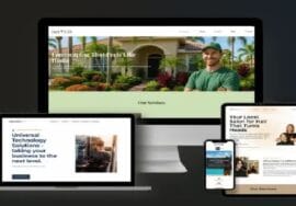 Professional responsive business website design.