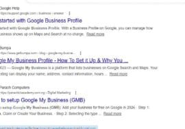 Google Business Profile listing.